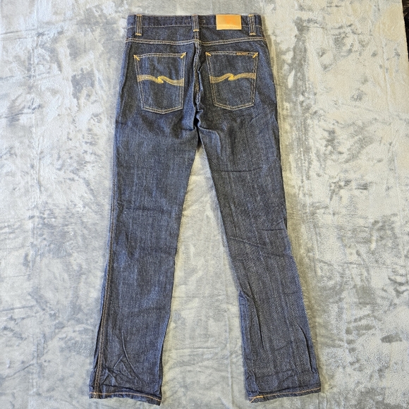 Nudie Denim Jeans Men's Size 32x34 Dark Wash Blue Italy - Picture 12 of 14